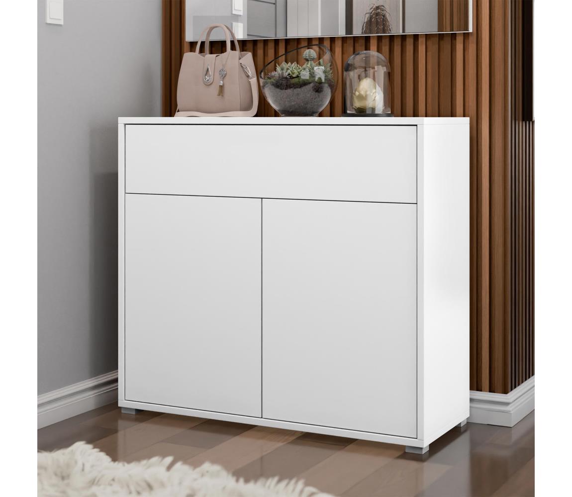 MIRJAN 24 Komoda GESITA 100x93 cm biela
