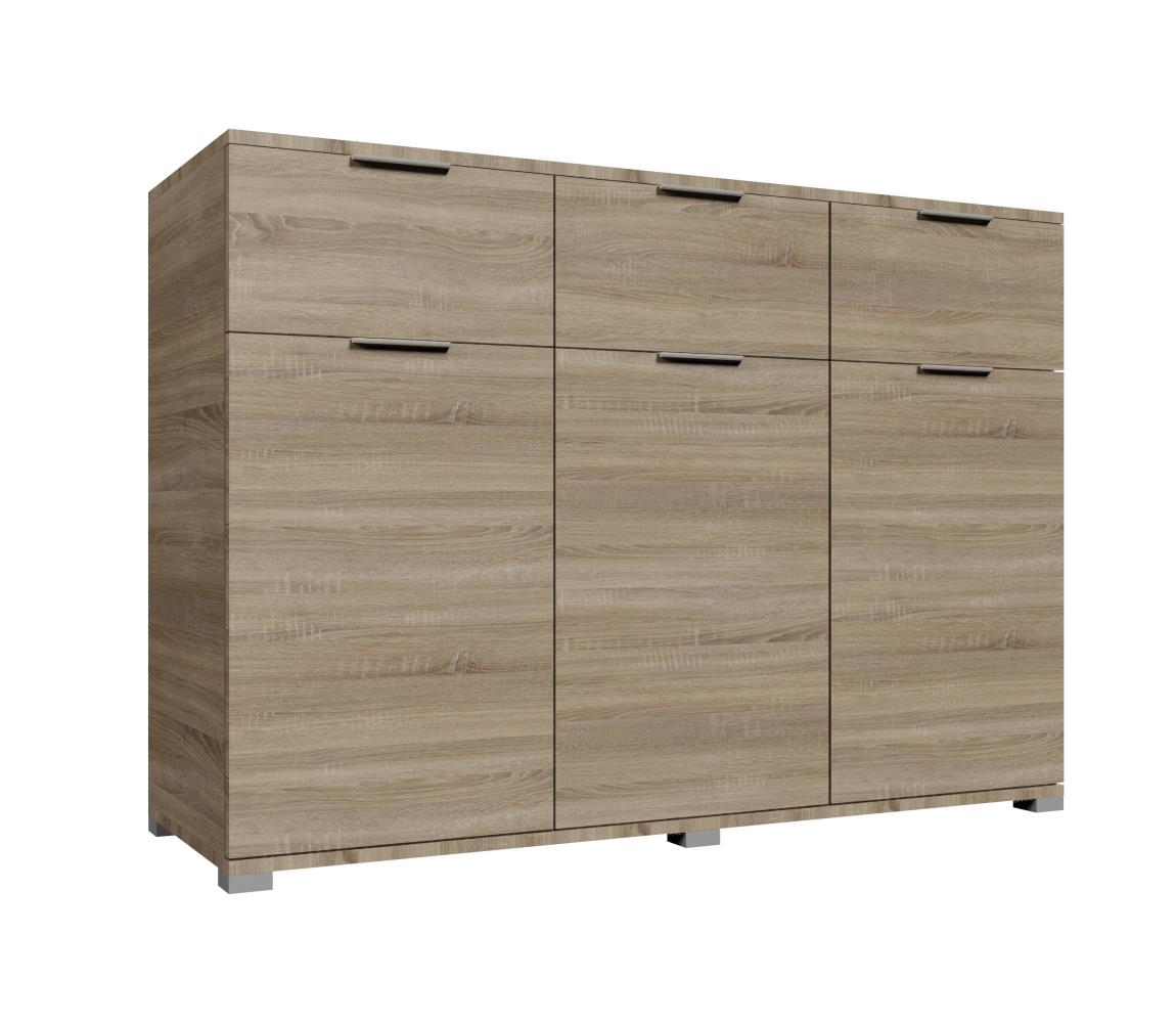 BWS Komoda HOPE 120x78x35 cm dub sonoma Bien 05