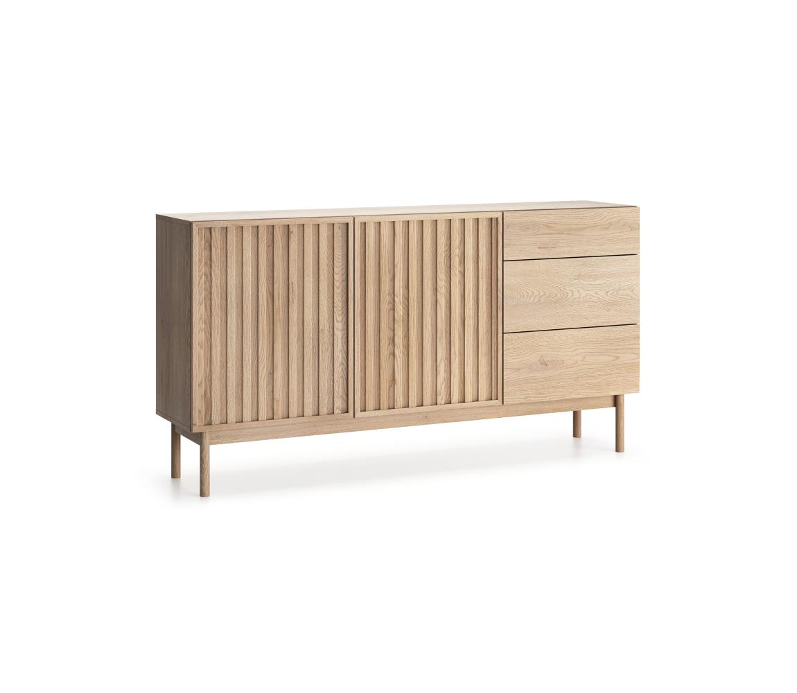 Gala Meble Komoda KIOTO 159x84x37 cm dub Cremona S28-K2D3S-CRE