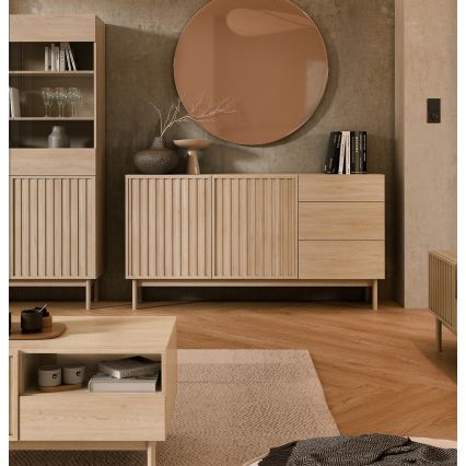 Komoda KIOTO 159x84x37 cm dub Cremona