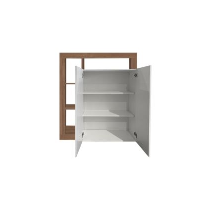 Komoda LENOR biela/dub