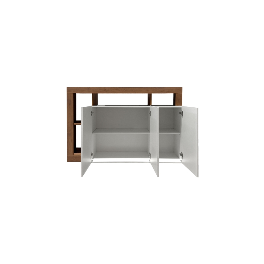 Komoda LENOR biela/dub