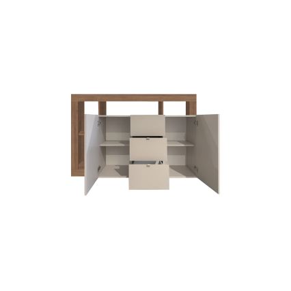 Komoda LENOR kašmír/dub