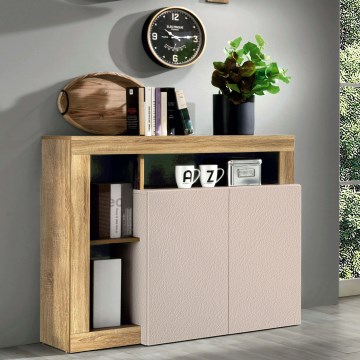 Komoda LENOR kašmír/svetlý dub