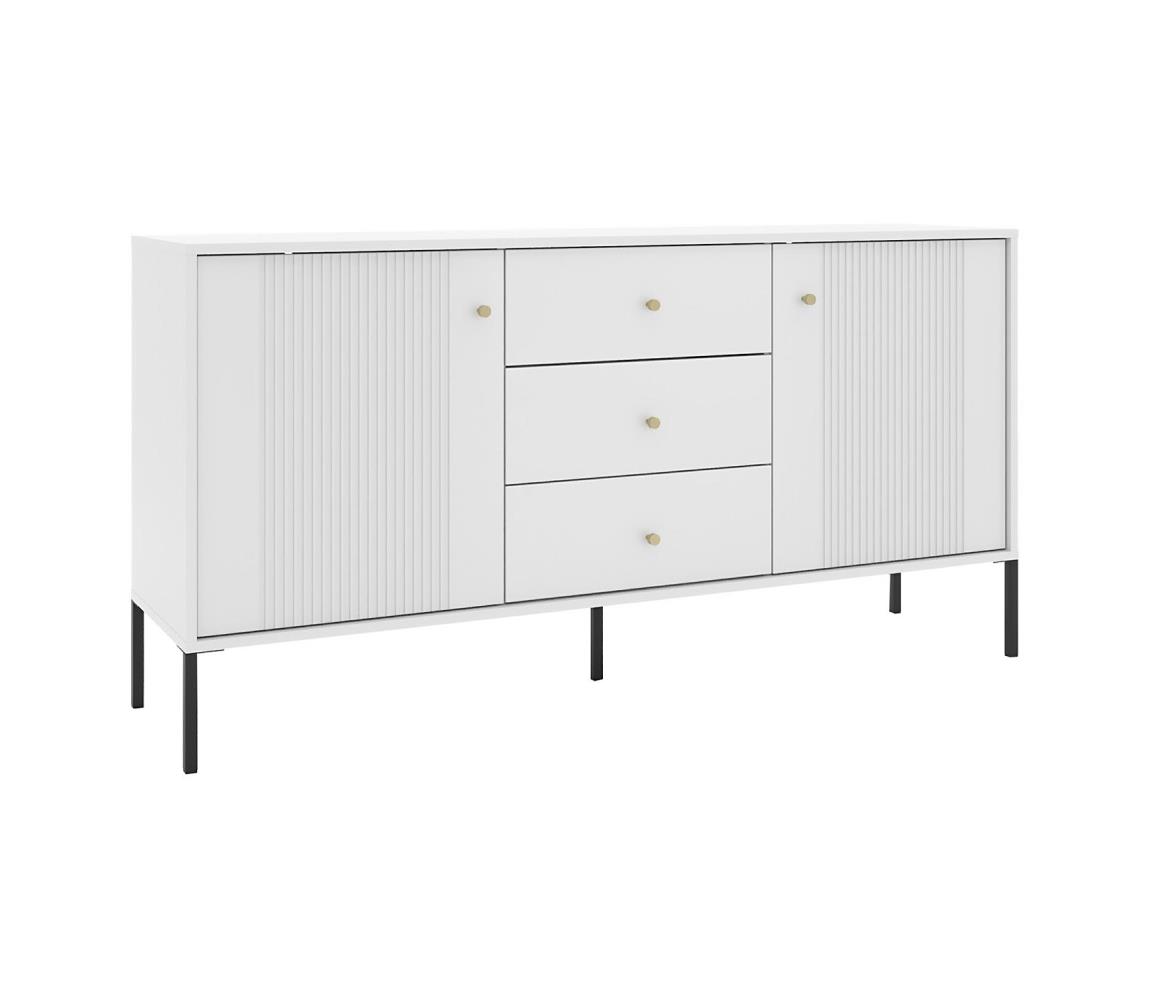 Komoda LUE biela/čierna 5904804553760