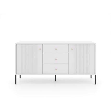 Komoda LUE biela/čierna