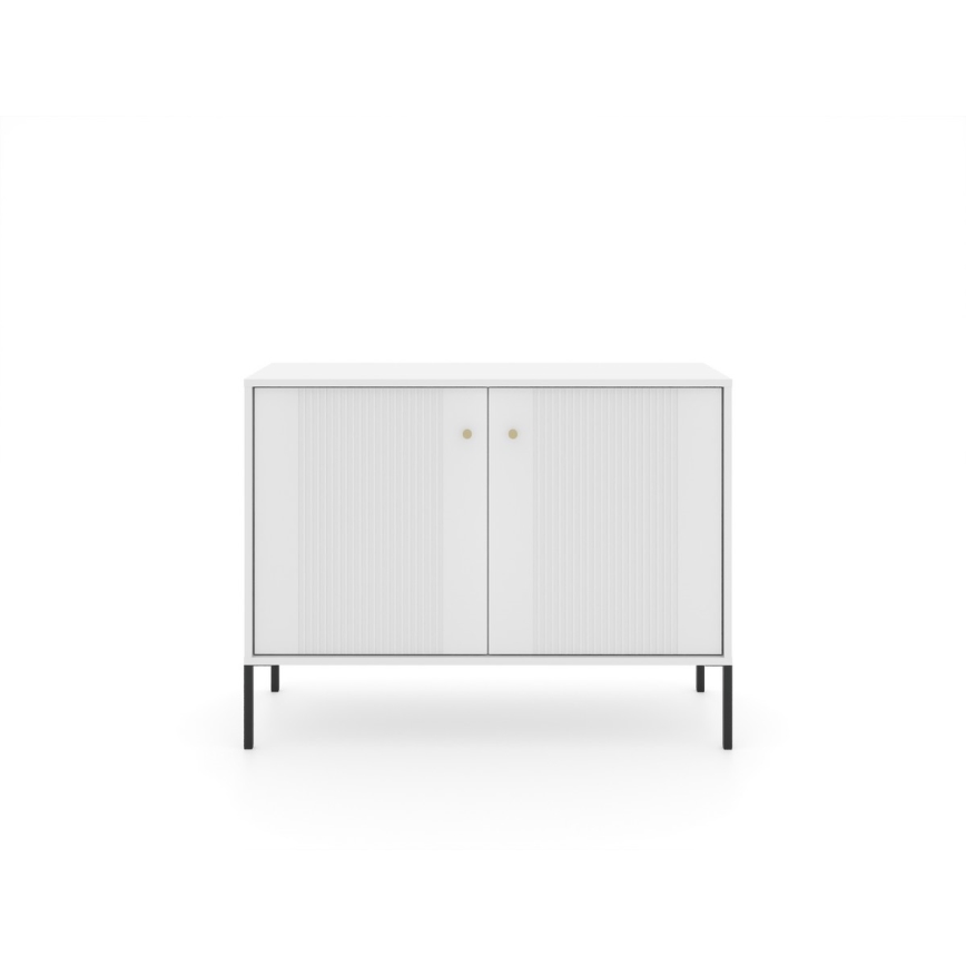 Komoda LUE biela/čierna