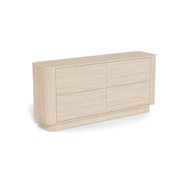 Komoda MADERA 160x75 cm biely dub