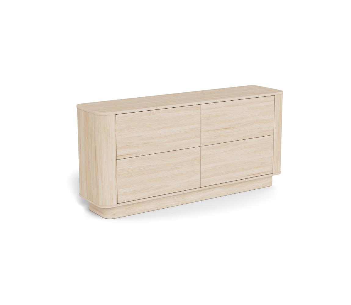 Komoda MADERA 160x75 cm biely dub H000025656