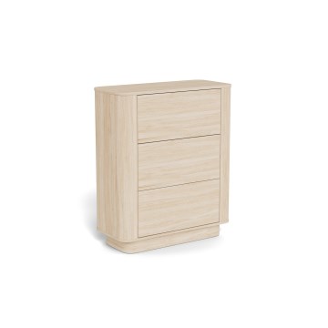 Komoda MADERA 90x107 cm biely dub