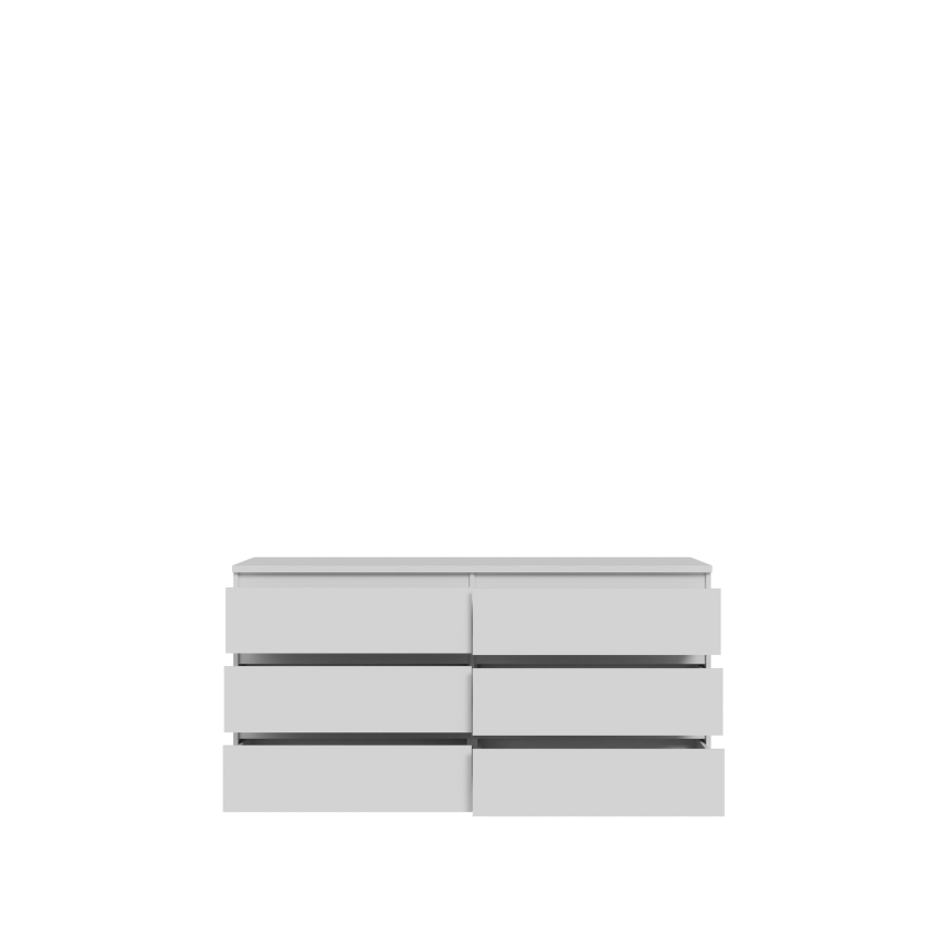 Komoda MAO s zásuvkami, biela