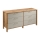 Komoda MENTA 170x81x47 cm dub wotan/sivá