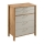 Komoda MENTA 90x108x47 cm dub Wotan/sivá