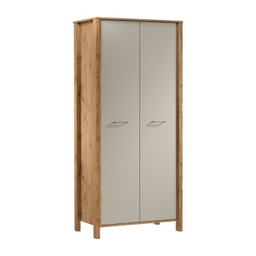 Komoda MENTA 90x200x53 cm dub Wotan/sivá
