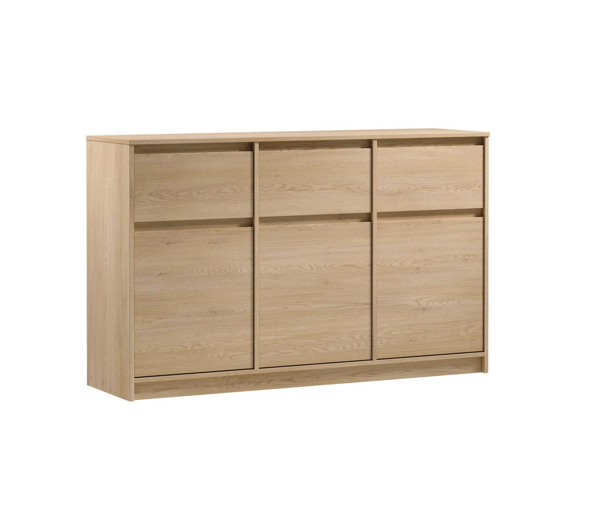 Gala Meble Komoda MIYABI 138x86x40 cm dub cremona S29-K3D3S-CRE