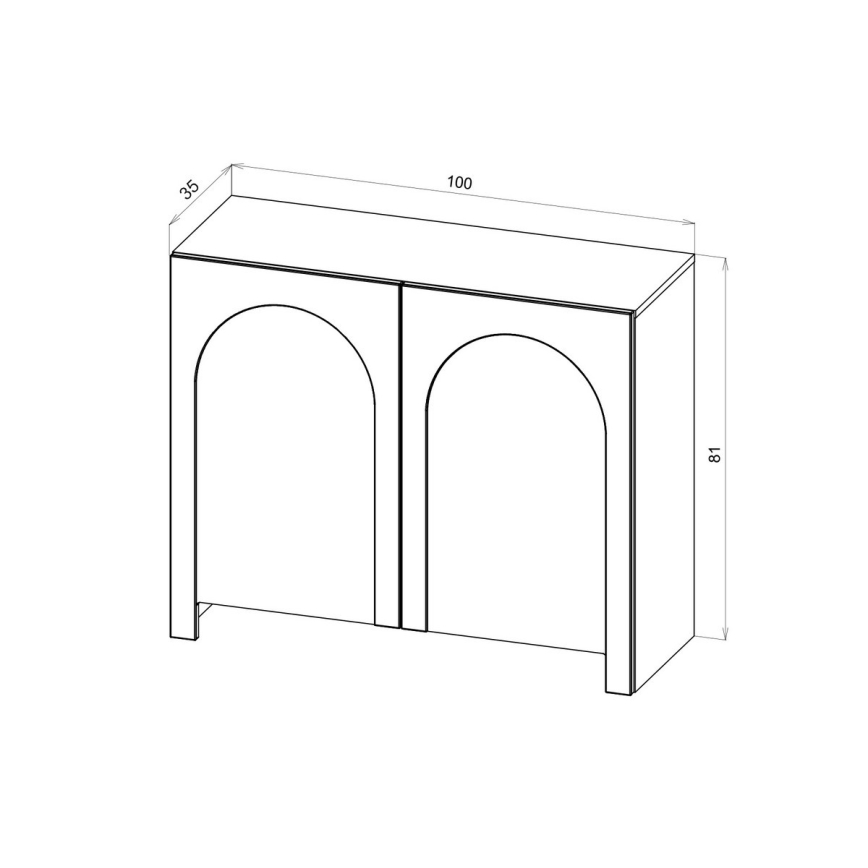 Komoda NIO kašmírová/béžová