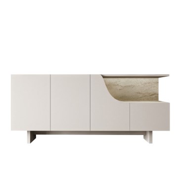 Komoda ORBIS 180x40 cm krémová/béžová