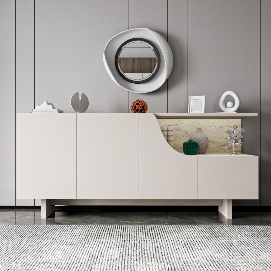 Komoda ORBIS 180x40 cm krémová/béžová