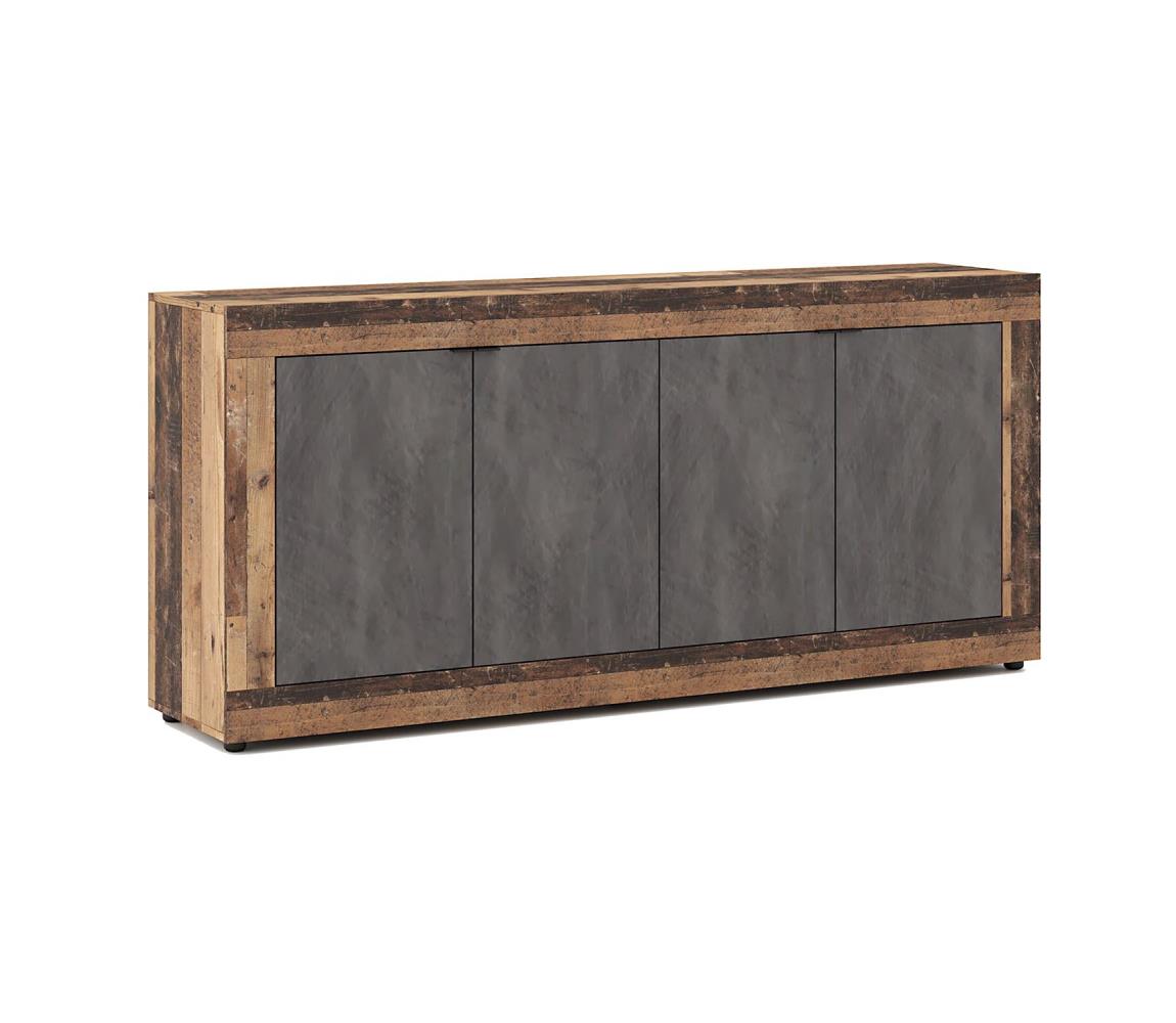 Komoda RUNEA temno rjava/antracit 5907758729502