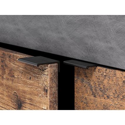 Komoda RUNEA tmavohnedá/antracit