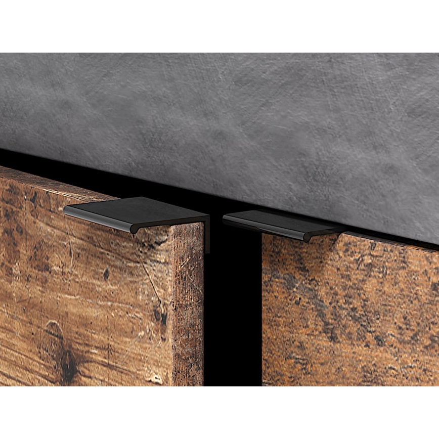 Komoda RUNEA tmavohnedá/antracit