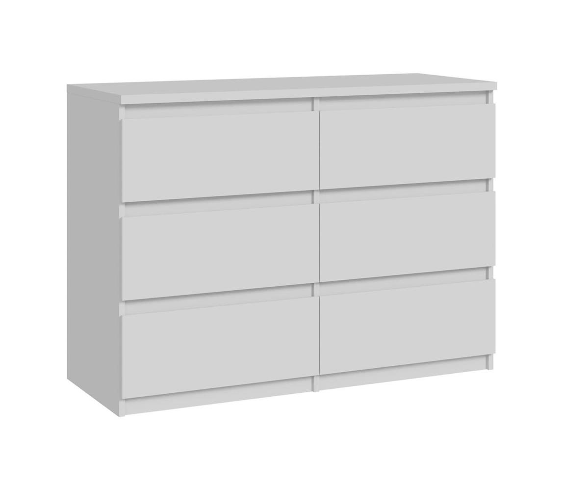 Komoda s zásuvkami MAO biela CHLK24-U42