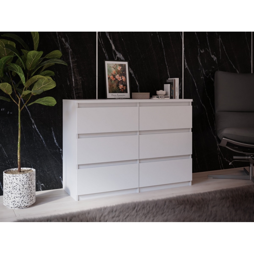 Komoda s zásuvkami MAO biela