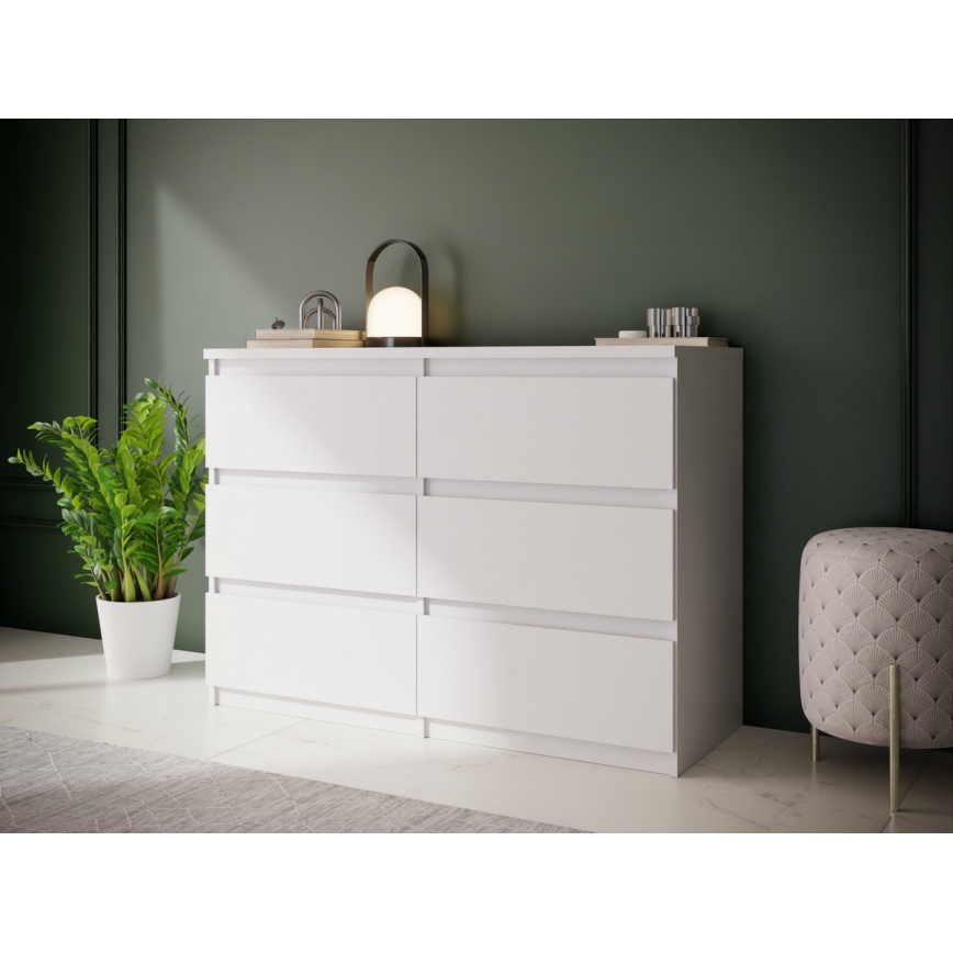 Komoda s zásuvkami MAO biela