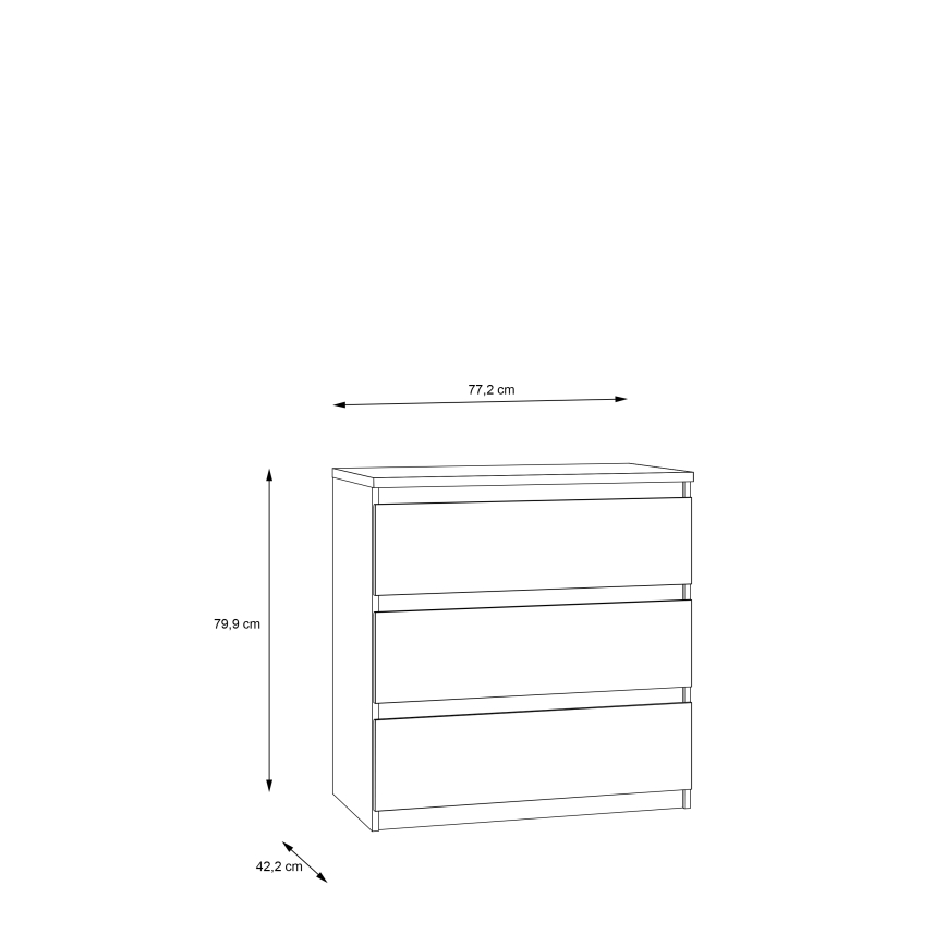 Komoda s zásuvkami MAO dub artisan