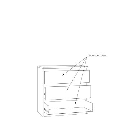 Komoda s zásuvkami MAO dub artisan