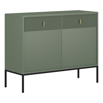 Komoda SUE zelená/čierna