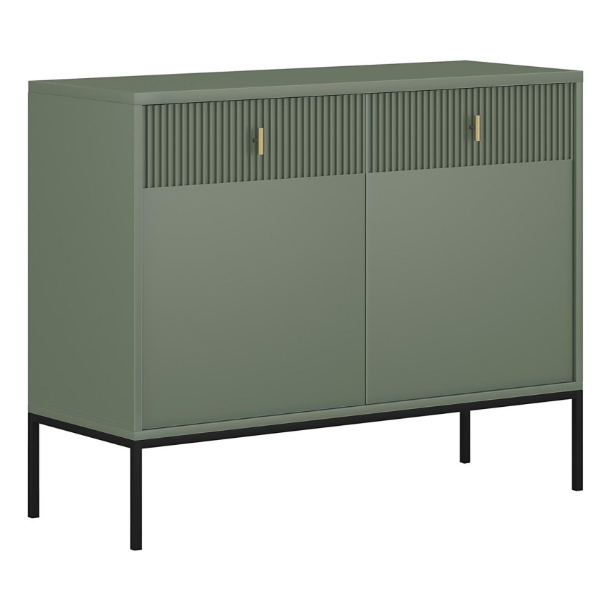 Komoda SUE zelená/čierna