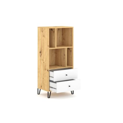 Komoda SULA dub artisan/biela