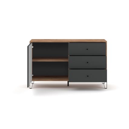 Komoda SULA dub craft/čierna