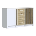 Komoda TAYLER biela/dub craft