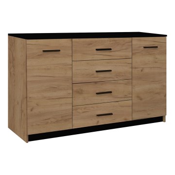 Komoda TAYLER dub craft/čierna