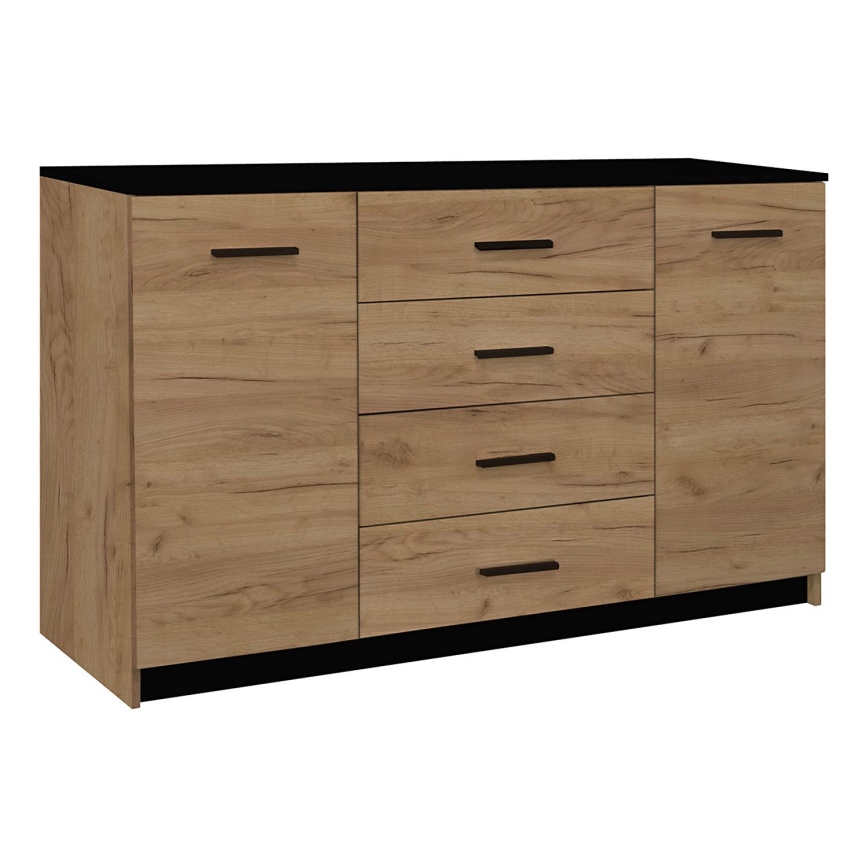 Komoda TAYLER dub craft/čierna