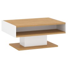 Konferenčný stolík ANTHO 41x89 cm hnedá/biela