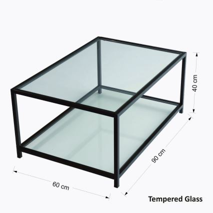 Konferenčný stolík ASTROSEHPA 40x90 cm čierna