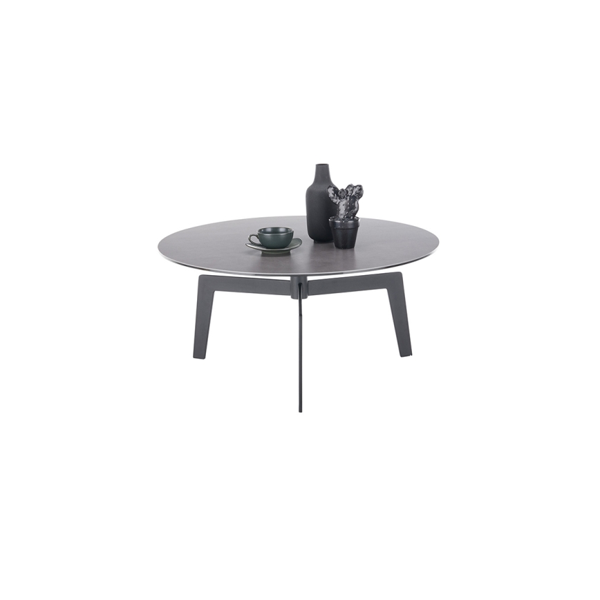 Konferenčný stolík BALANCE pr. 80 cm sivá/antracit