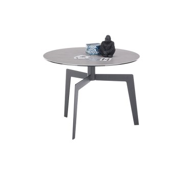Konferenčný stolík BALANCE priemer 60 cm sivá/antracit