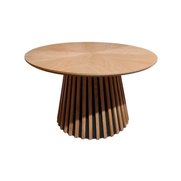Konferenčný stolík CARINA pr. 75 cm dub/čierna