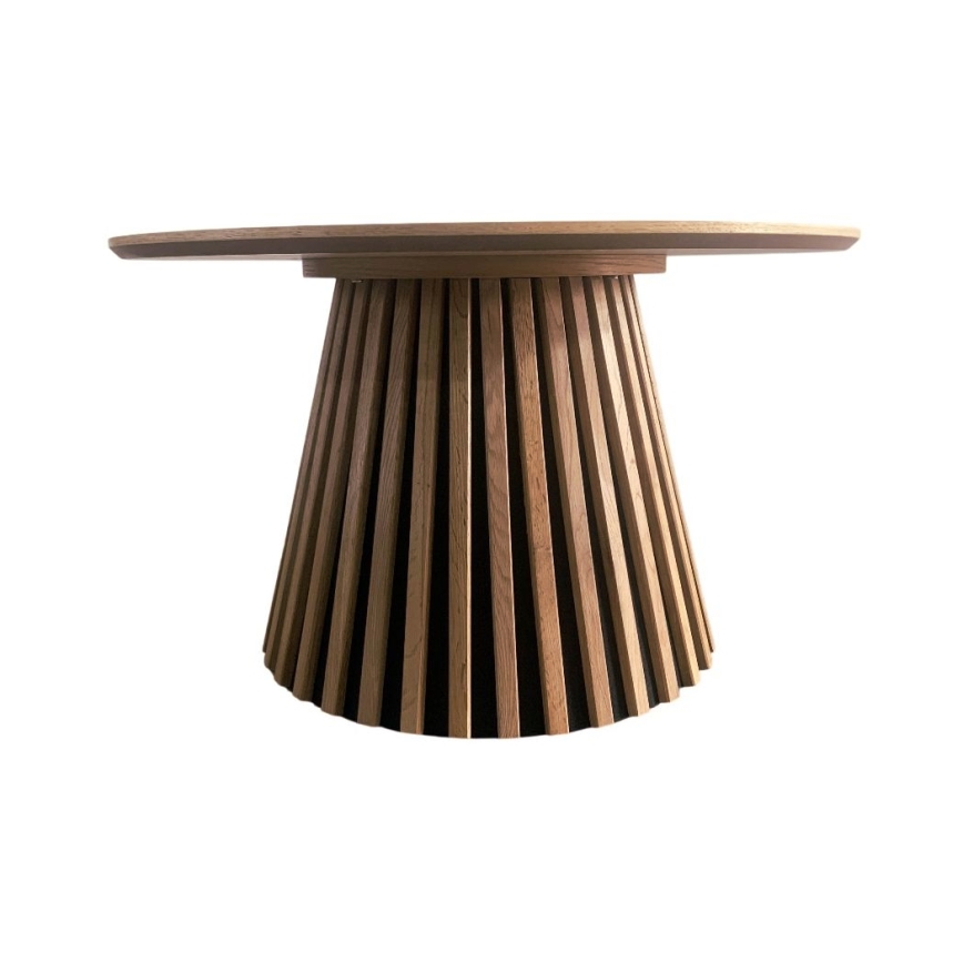 Konferenčný stolík CARINA pr. 75 cm dub/čierna