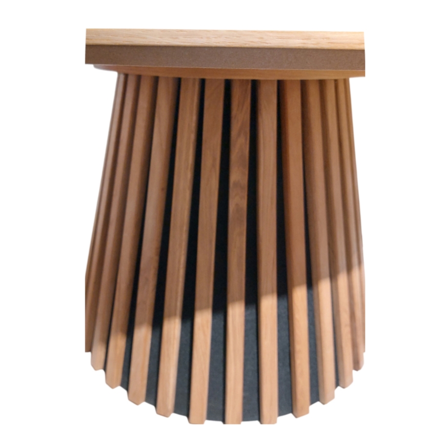 Konferenčný stolík CARINA pr. 75 cm dub/čierna