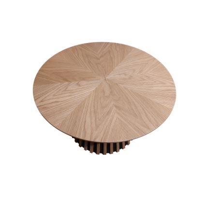 Konferenčný stolík CARINA pr. 75 cm dub/čierna