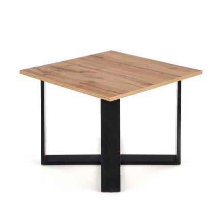 Konferenčný stolík CROSS 67x50 cm čierna/hnedá
