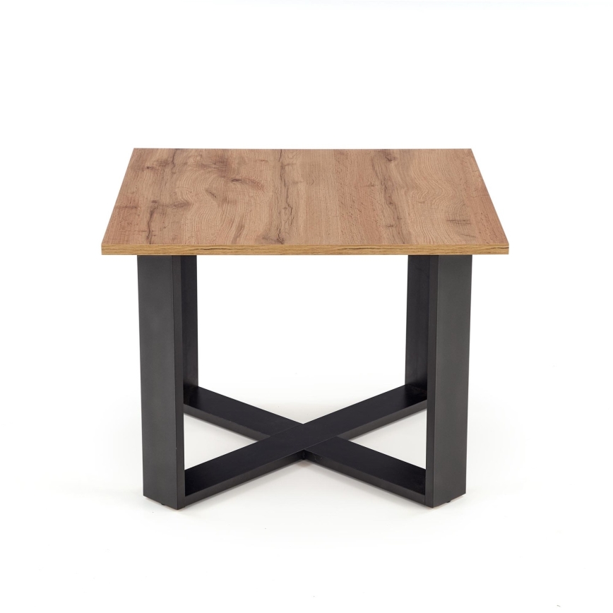 Konferenčný stolík CROSS 67x50 cm čierna/hnedá