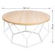 Konferenčný stolík DIAMOND 40x70 cm biela/béžová