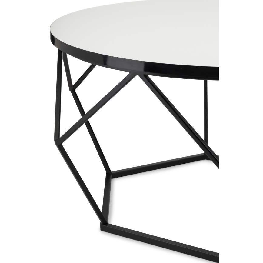 Konferenčný stolík DIAMOND 40x70 cm biela/čierna