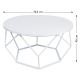 Konferenčný stolík DIAMOND 40x70 cm biela